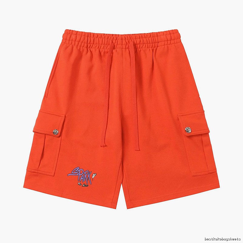Chrome Hearts orange workwear-style shorts