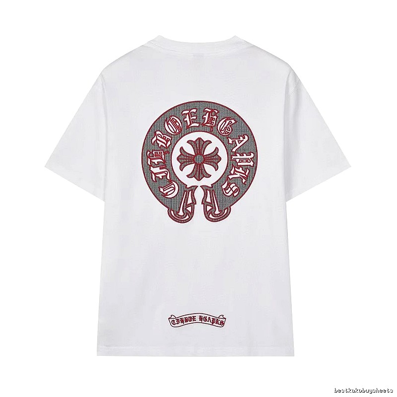 Chrome Hearts Vintage Embroidered Horseshoe White T-Shirt