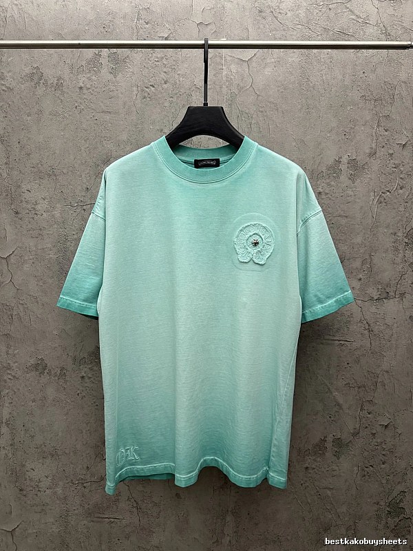 Chrome Hearts Vintage Style Mint Green T-shirt
