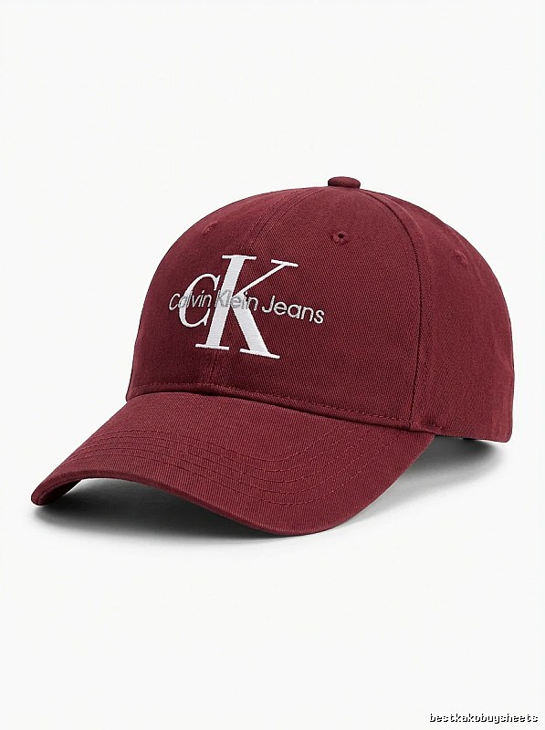 CK Fashion Burgundy Baseball Cap