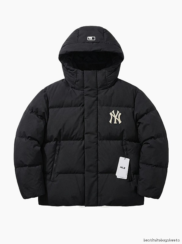 Classic black down jacket of MLB