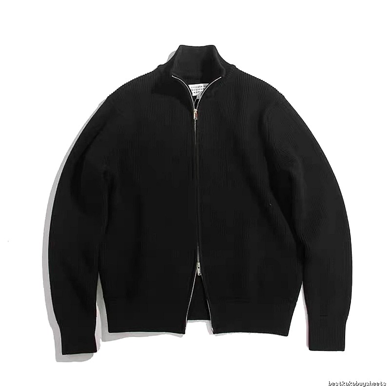 Classic Zip jacket Black Minimalist Full for Daily Styling