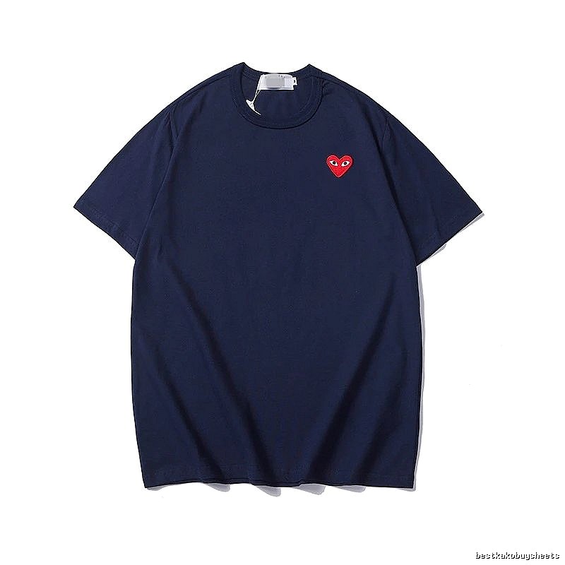 Comme des Garcons PLAY 2023-31 Blue Style 2331 Heart Logo T-Shirt Holiday Edit