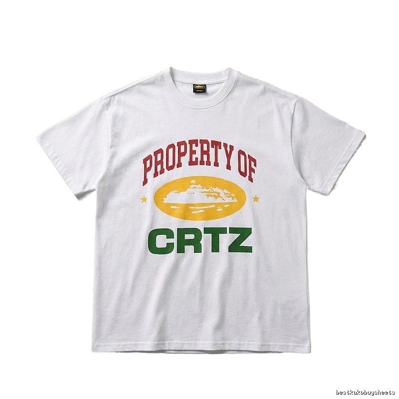 Corteiz PROPERTY Series Trendy and Cool White T-shirts