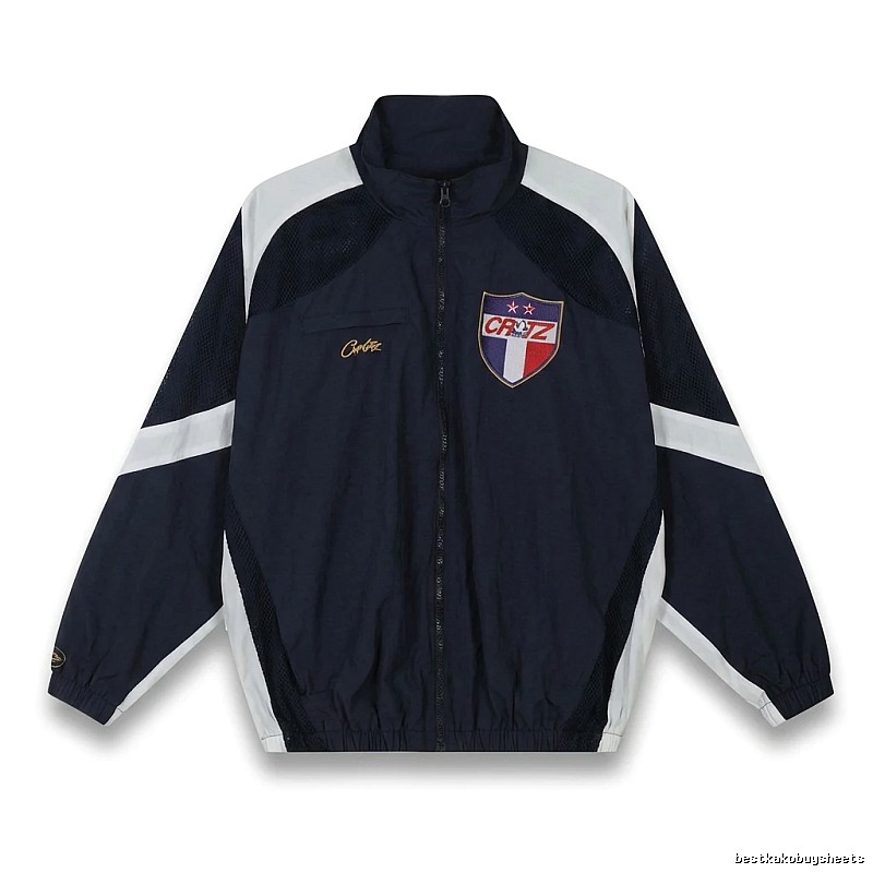 Corteiz sporty blue and white jacket