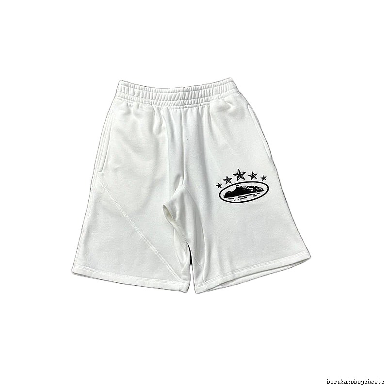 Corteiz star - printed white shorts