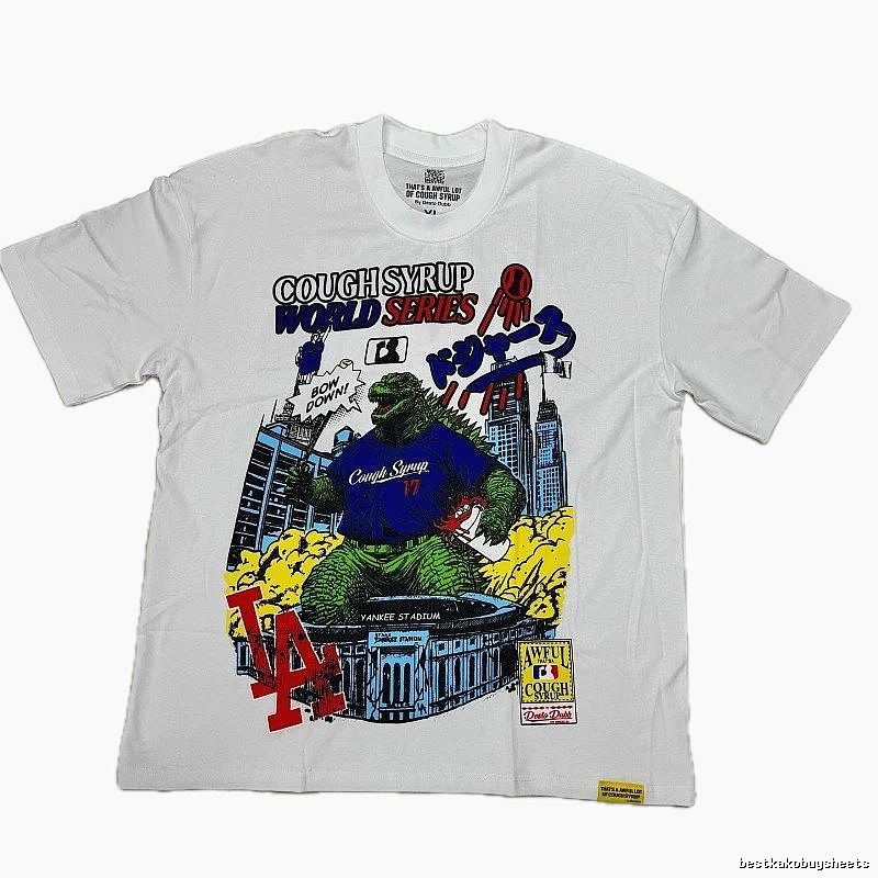 Cough Syrup Godzilla Vintage Style White T-Shirt
