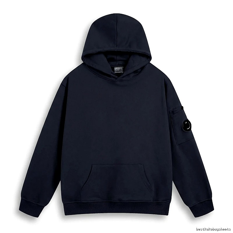 C.P. Navy Blue Minimalist Style Hoodie