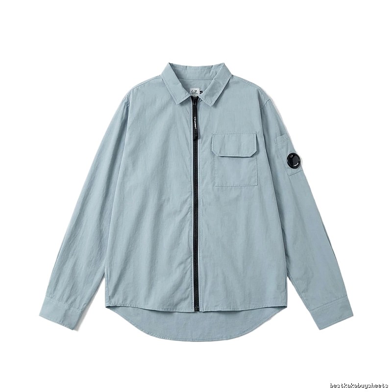 C.P. Series Simple Style Light Blue Shirt