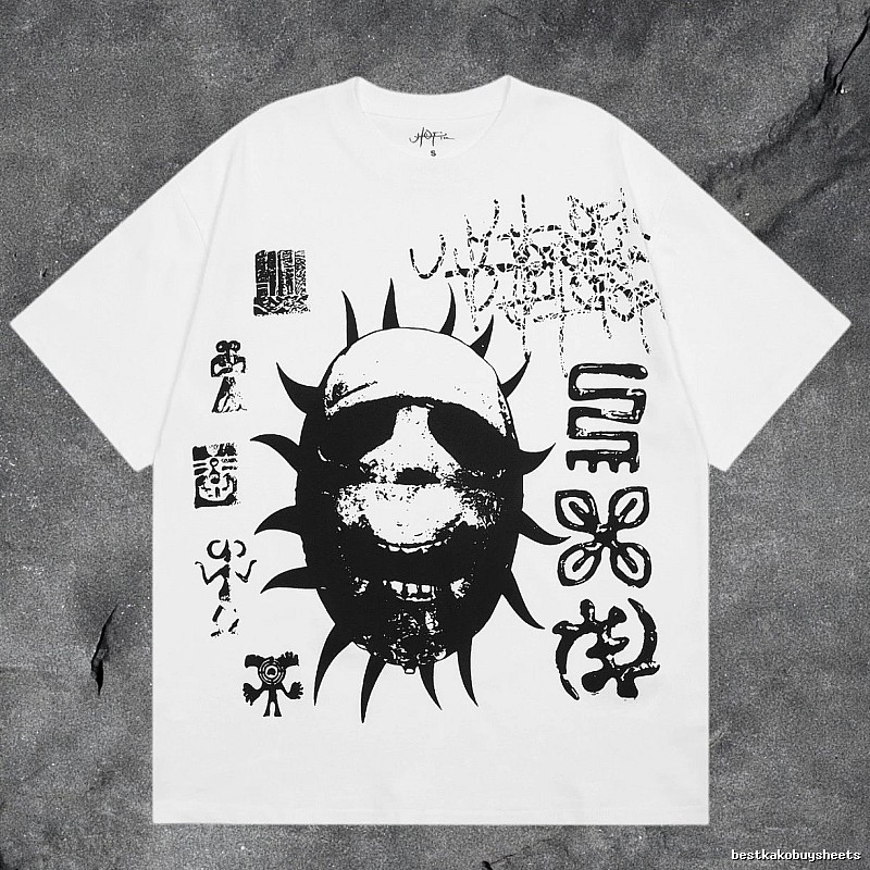 Denim Tears White Graphic T-Shirt Logo Detail