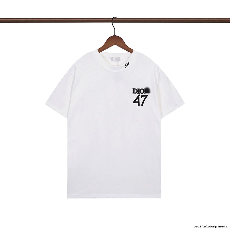 Dior 47 Collection Minimalist Style White T-Shirt