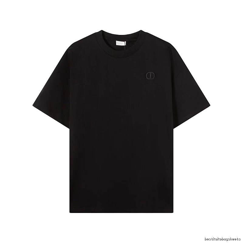 Dior Classic Collection Minimalist Style Black T-Shirt