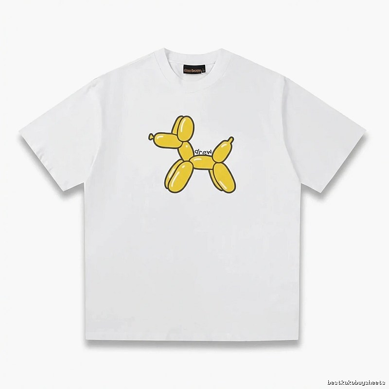 DREW Balloon Dog Simple White T-shirt
