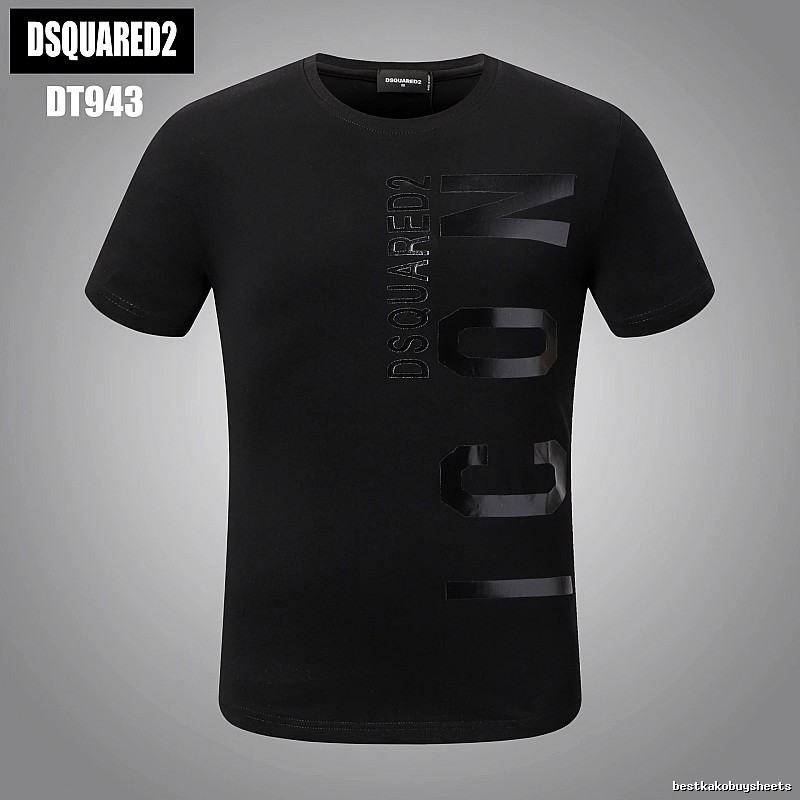 DSQUARED2 ICON Streetwear Black Short-sleeve T-shirt