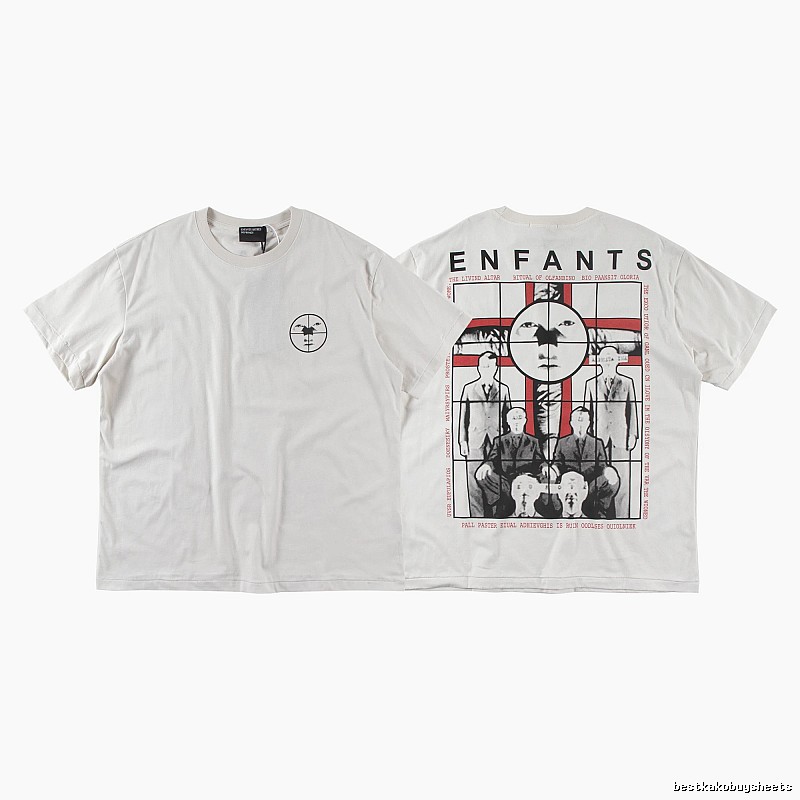 ERD Portrait Print High Street Style Off-white T-shirt