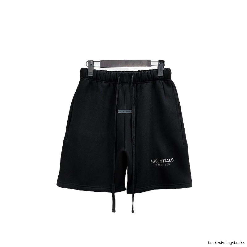 ESSENTIALS Basic Black Shorts