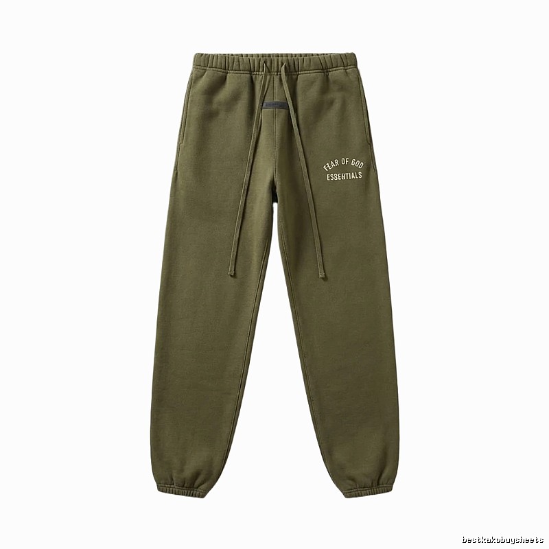 ESSENTIALS casual style olive green sweatpants