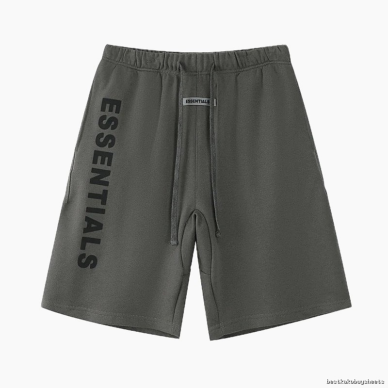 ESSENTIALS Letter Style Dark Grey Shorts