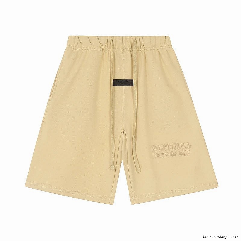 ESSENTIALS minimalist khaki shorts