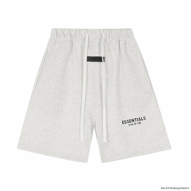 ESSENTIALS minimalist light gray shorts