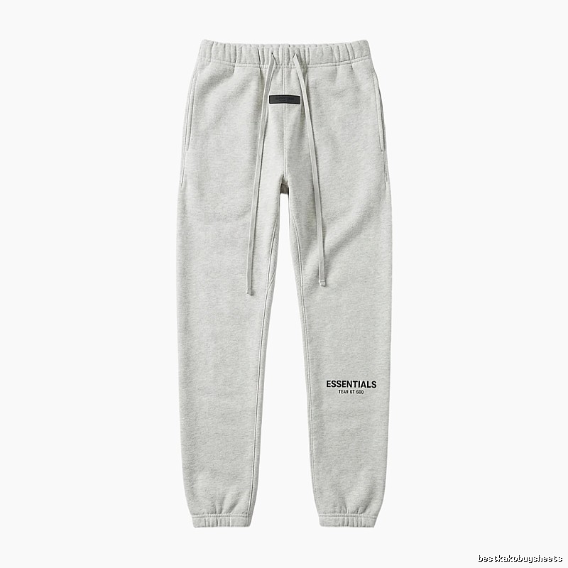 ESSENTIALS minimalist light gray sweatpants