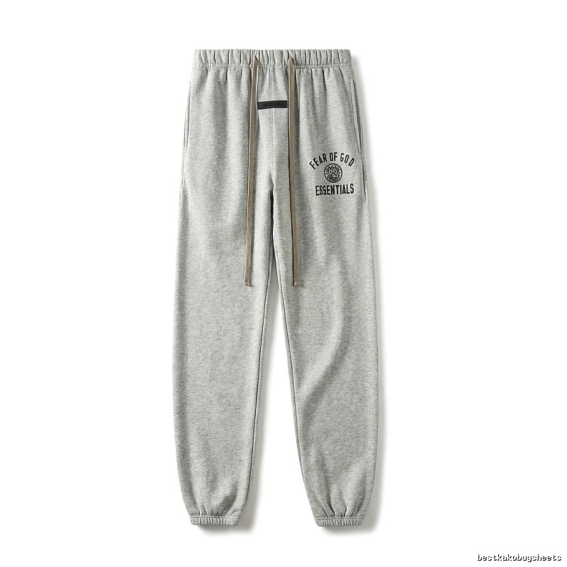 ESSENTIALS minimalist light gray sweatpants