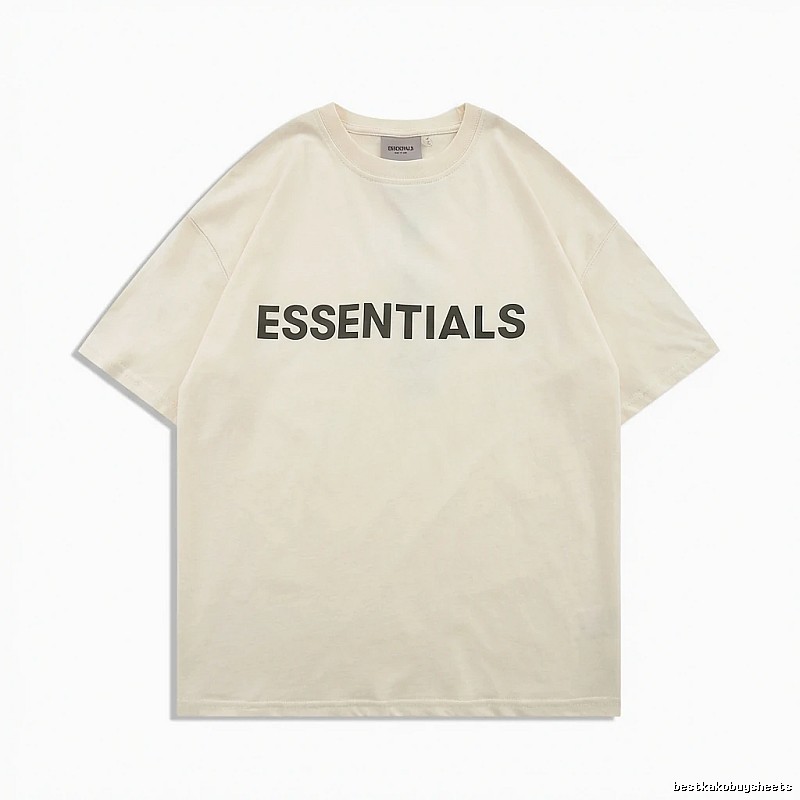 ESSENTIALS minimalist style beige T-shirt