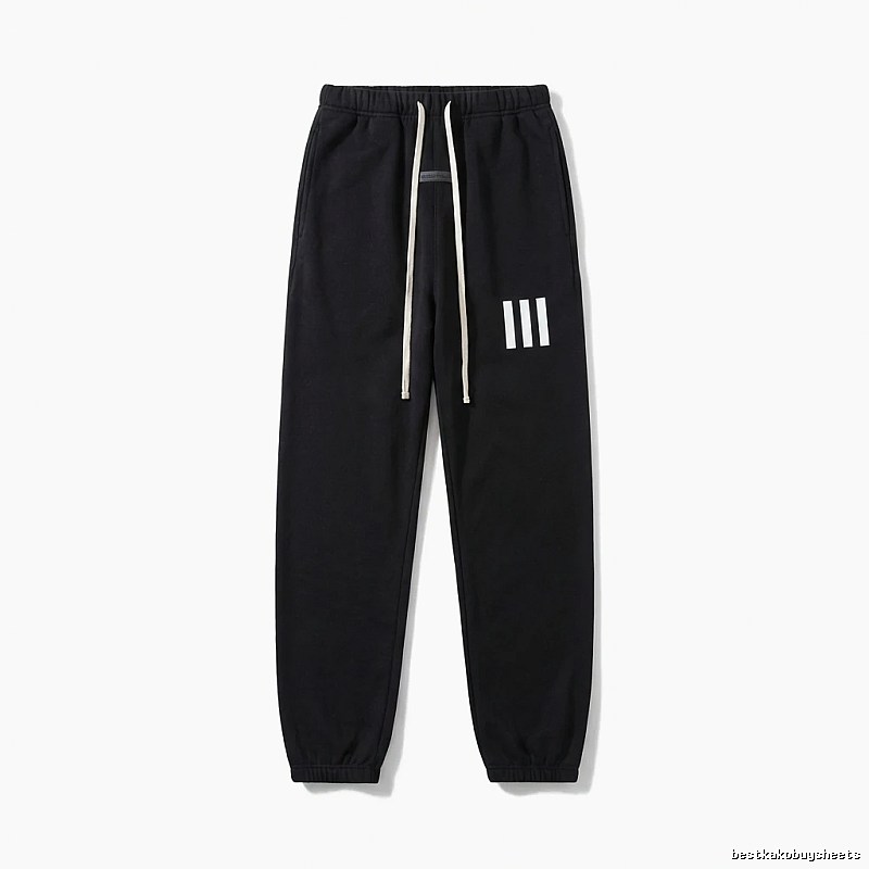 ESSENTIALS minimalist style black sweatpants