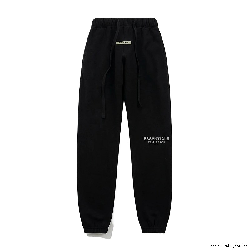 ESSENTIALS minimalist style black sweatpants