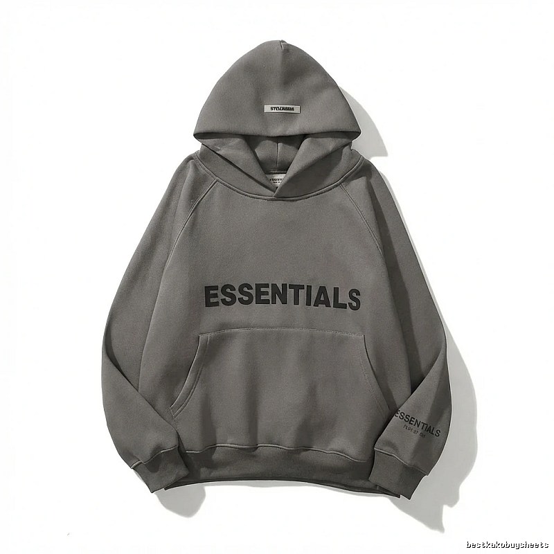 ESSENTIALS minimalist style grey sweatshirt