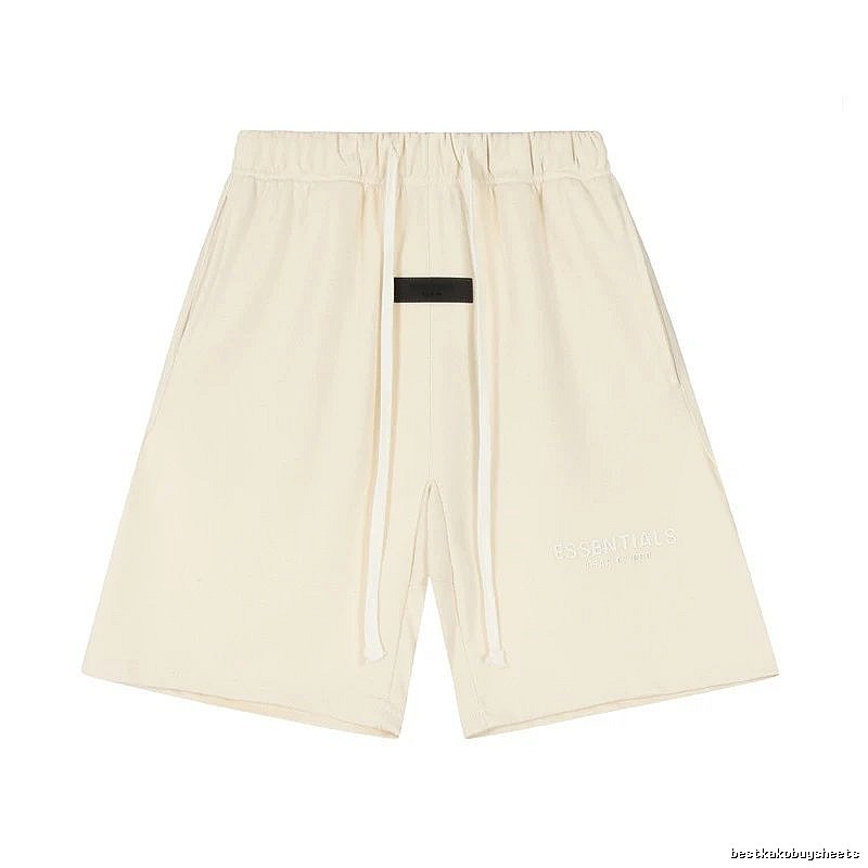 ESSENTIALS minimalist style off-white shorts
