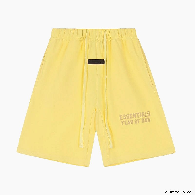 ESSENTIALS minimalist style yellow shorts