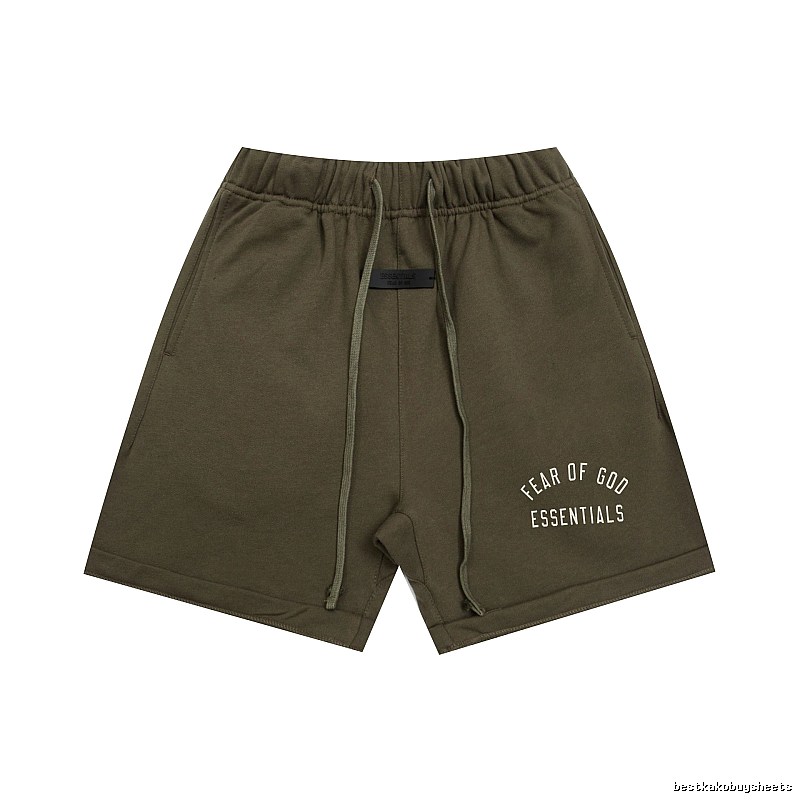 ESSENTIALS trendy brand army green shorts