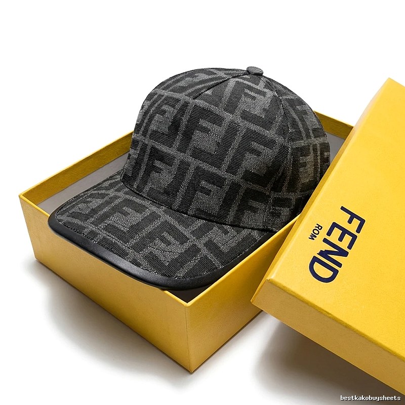 Fendi classic monogram wind grey hat