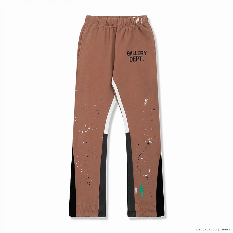 Gallery Dept Graffiti Style Coffee-colored Pants