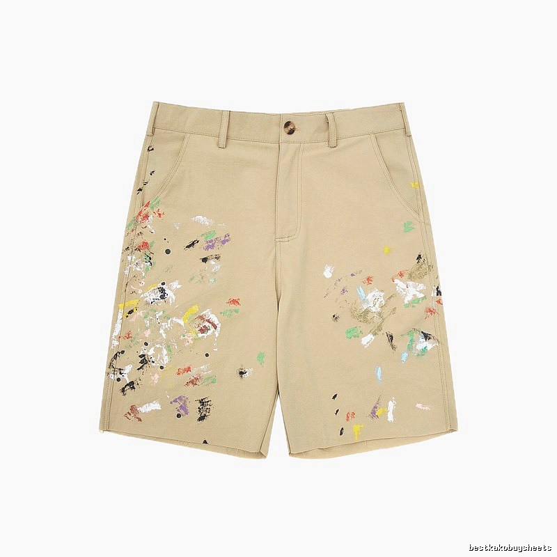 Gallery Dept Graffiti Style Khaki Shorts