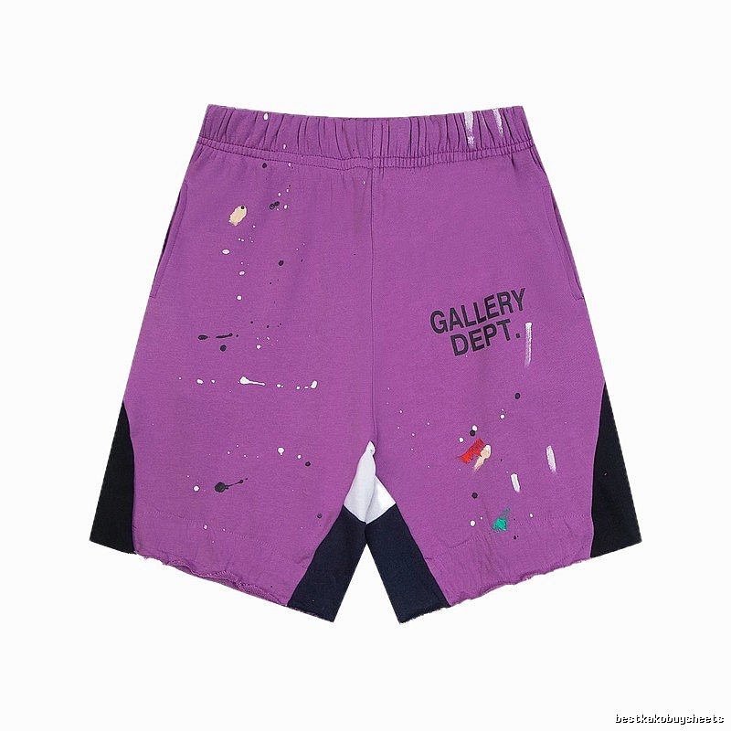 Gallery Dept. graffiti-style purple shorts