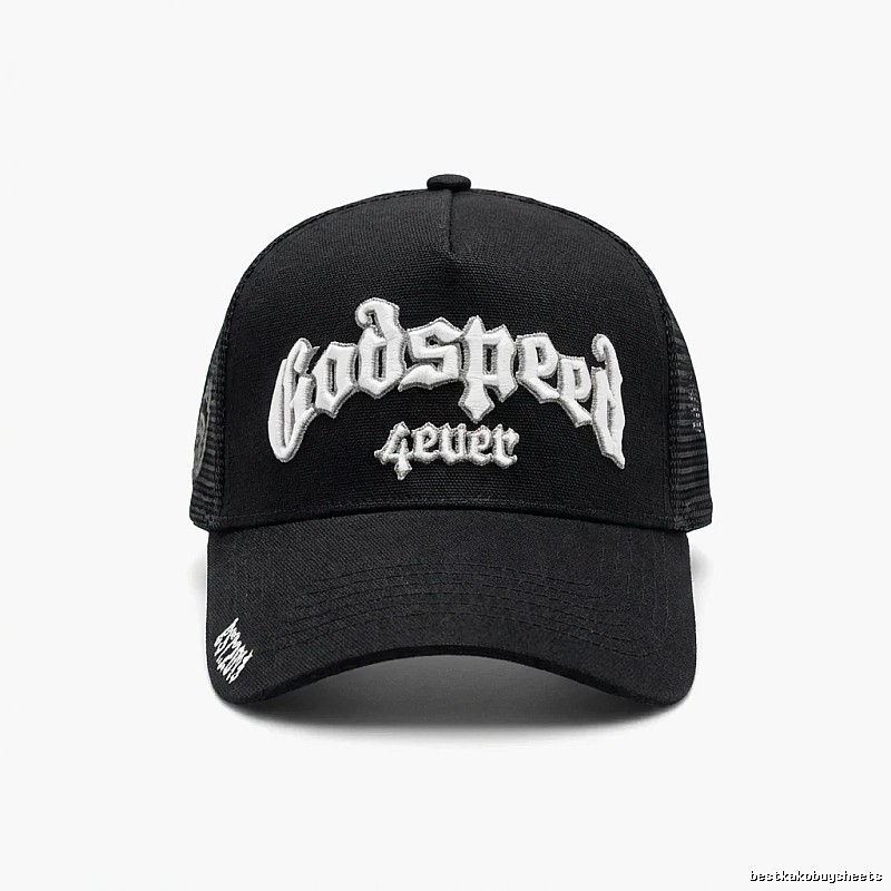 Godspeed retro-style black cap