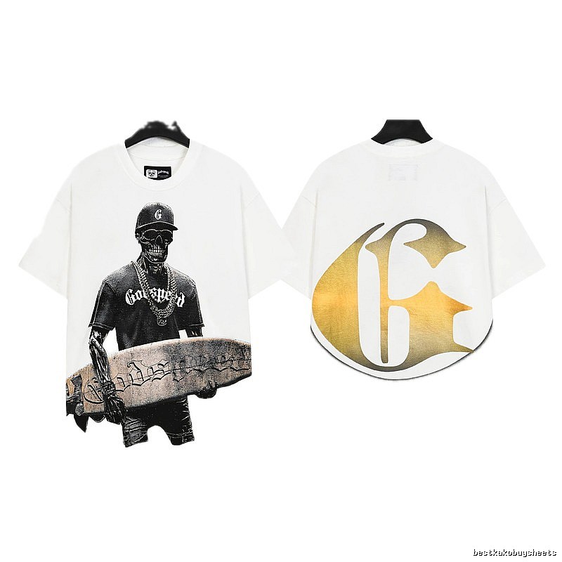 Godspeed Skeleton Print Street Style White T-Shirt