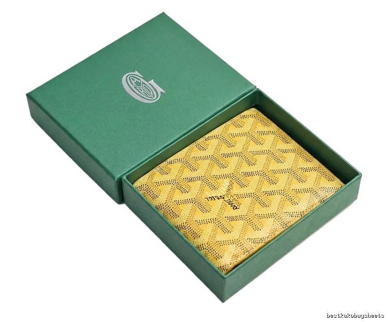 GOYARD Classic Style Yellow Wallet