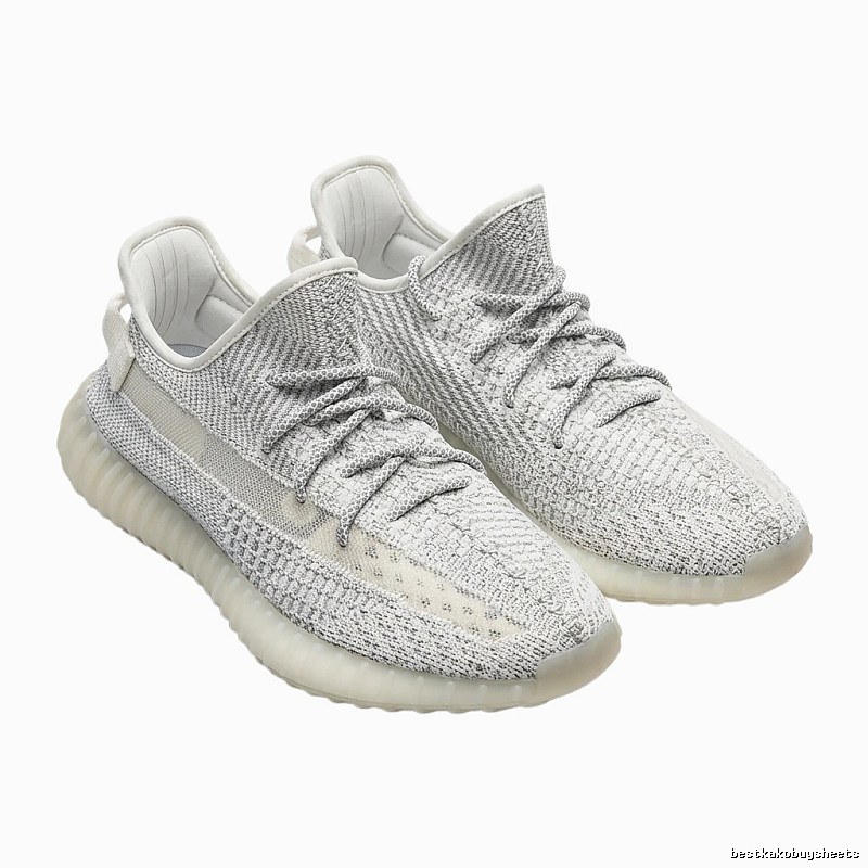 Grey and white casual Yeezy 350 shoes