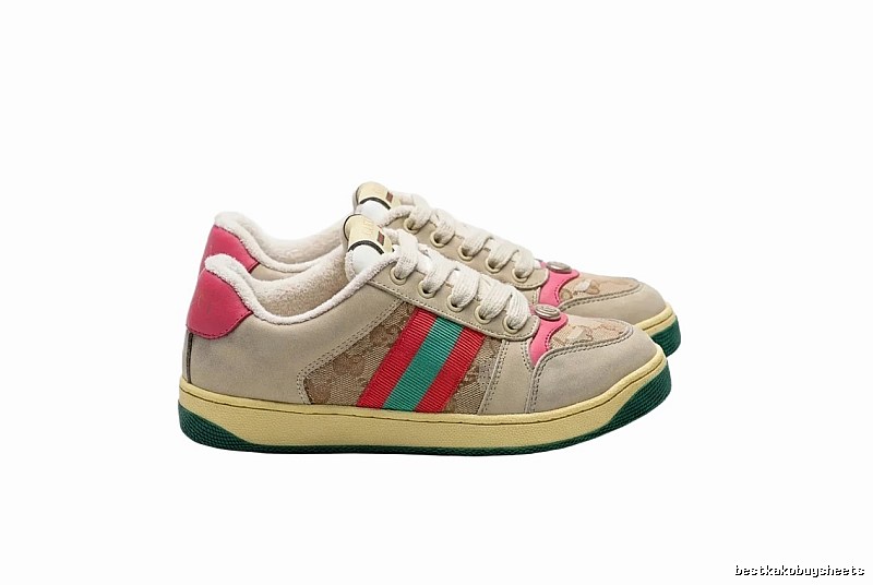 Gucci retro-style three-color sports shoes