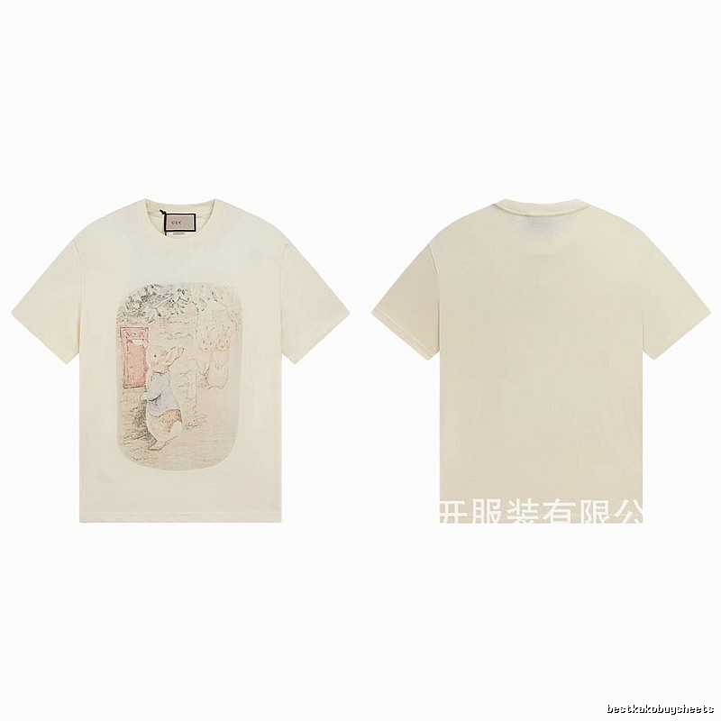 Gucci x Peter Rabbit Co-branded Vintage-style Off-white T-Shirt