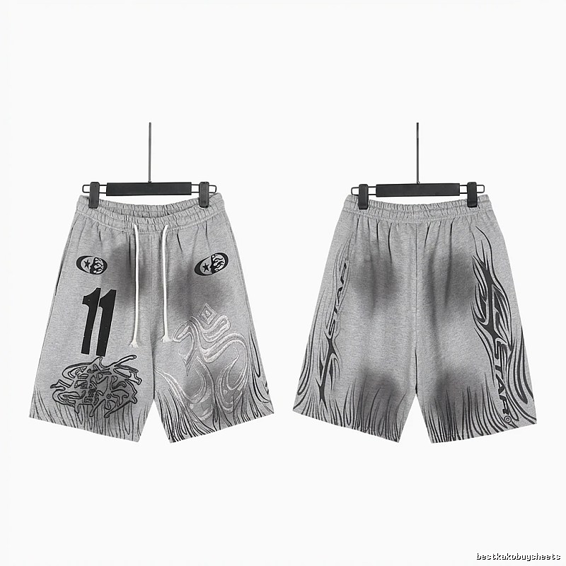 Hellstar dark style gray shorts