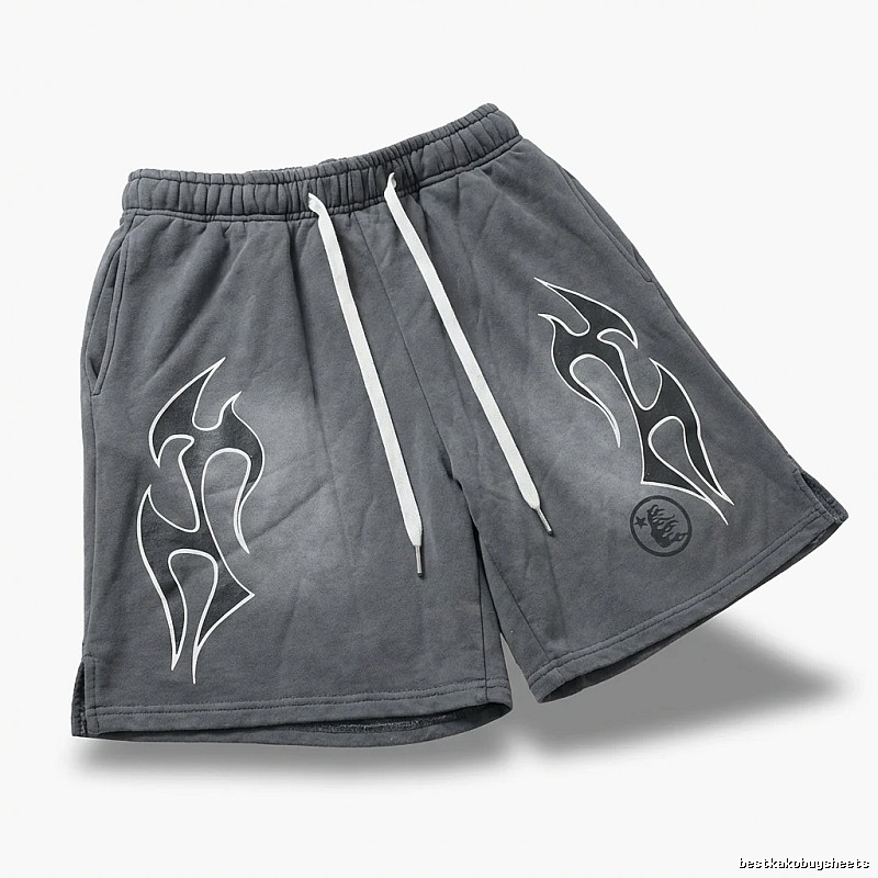 Hellstar Flame Ash Shorts