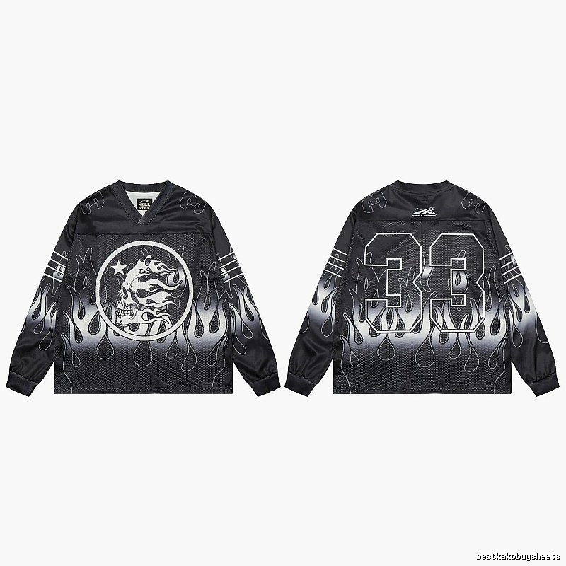Hellstar Skull Flame High Street Black Jersey