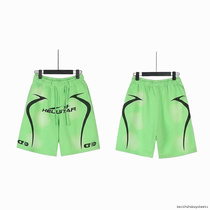 Hellstar Trendy Fluorescent Green Shorts
