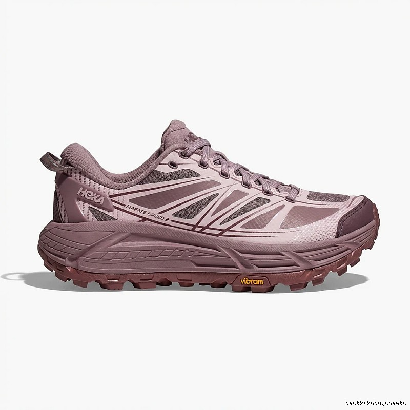 HOKA Trail Running Style Pink-Purple Sports Shoes