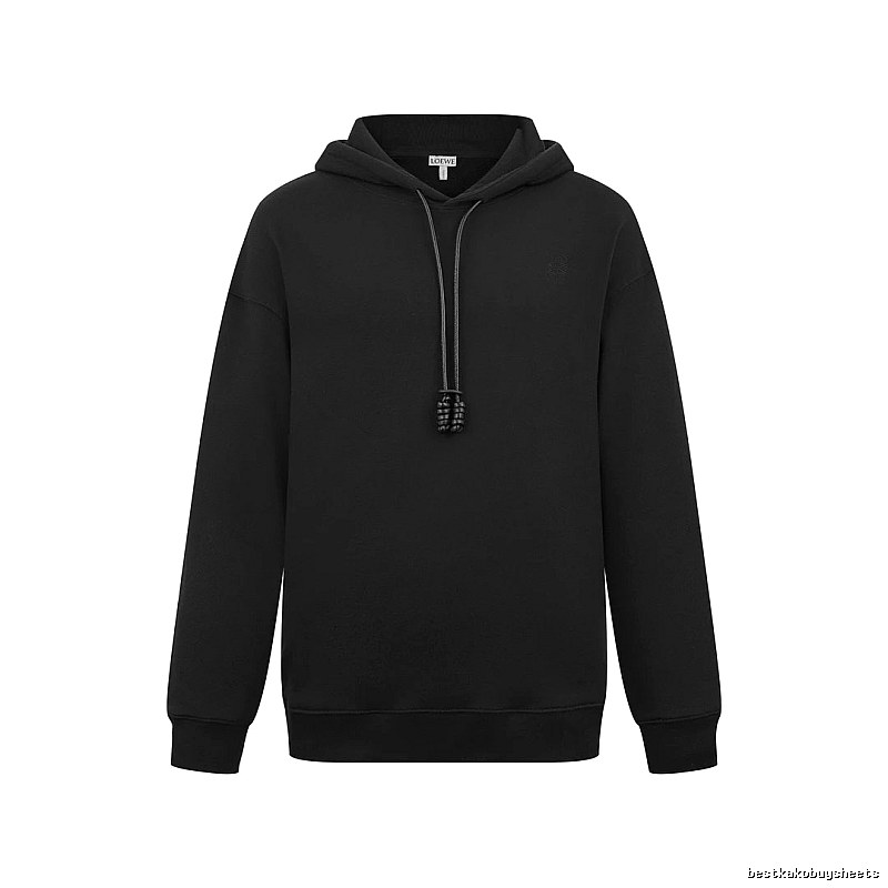 Hoodie with Plain Black Pullover Hoodie with Zip Detail