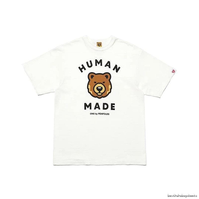 HUMAN MADE Bear Head Japanese Retro White T-Shirt